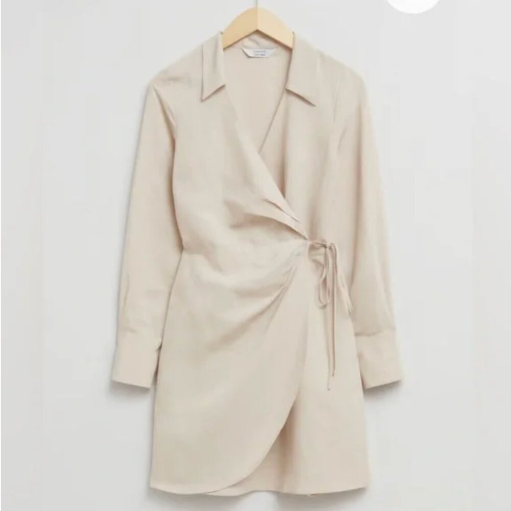 NWT &Other Stories Mini Wrap Shirt Dress